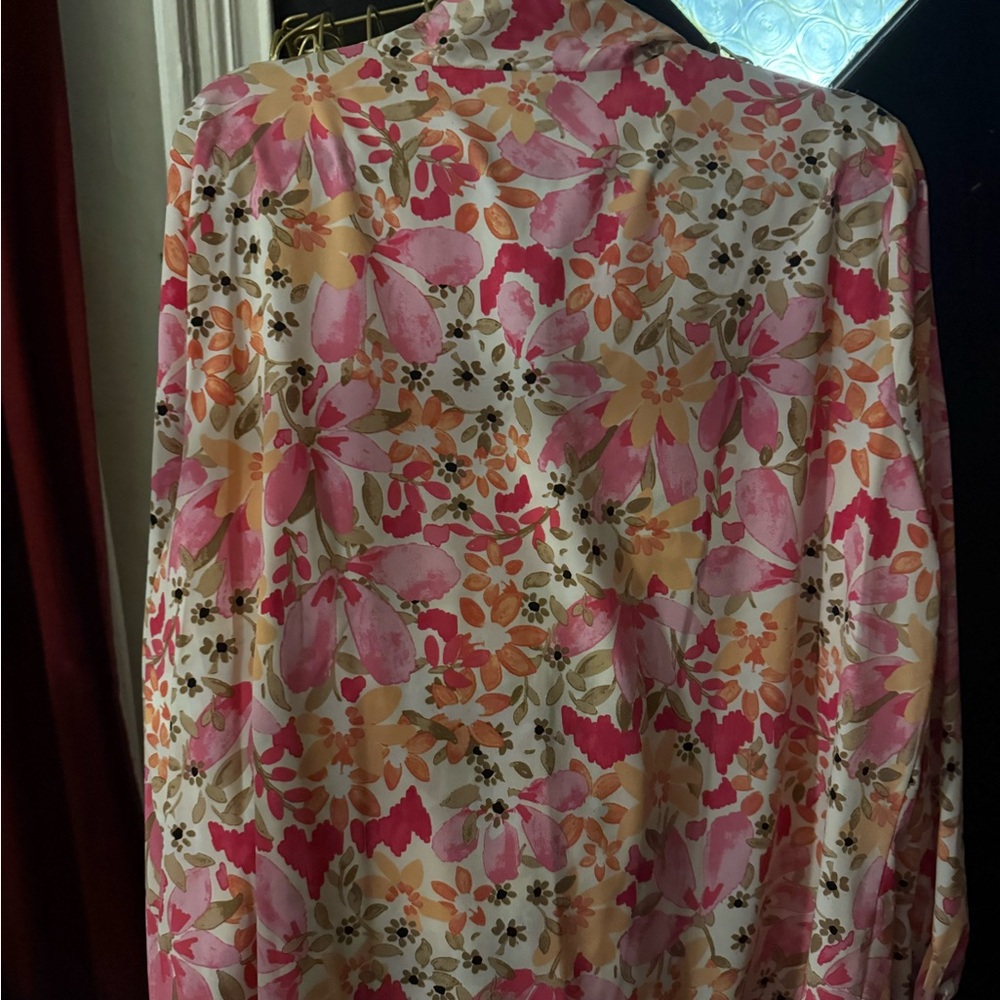 Bar III Pink Tailored Blazer with Straight-Leg Pants and Blouse 2X NWT - Picture 7 of 16